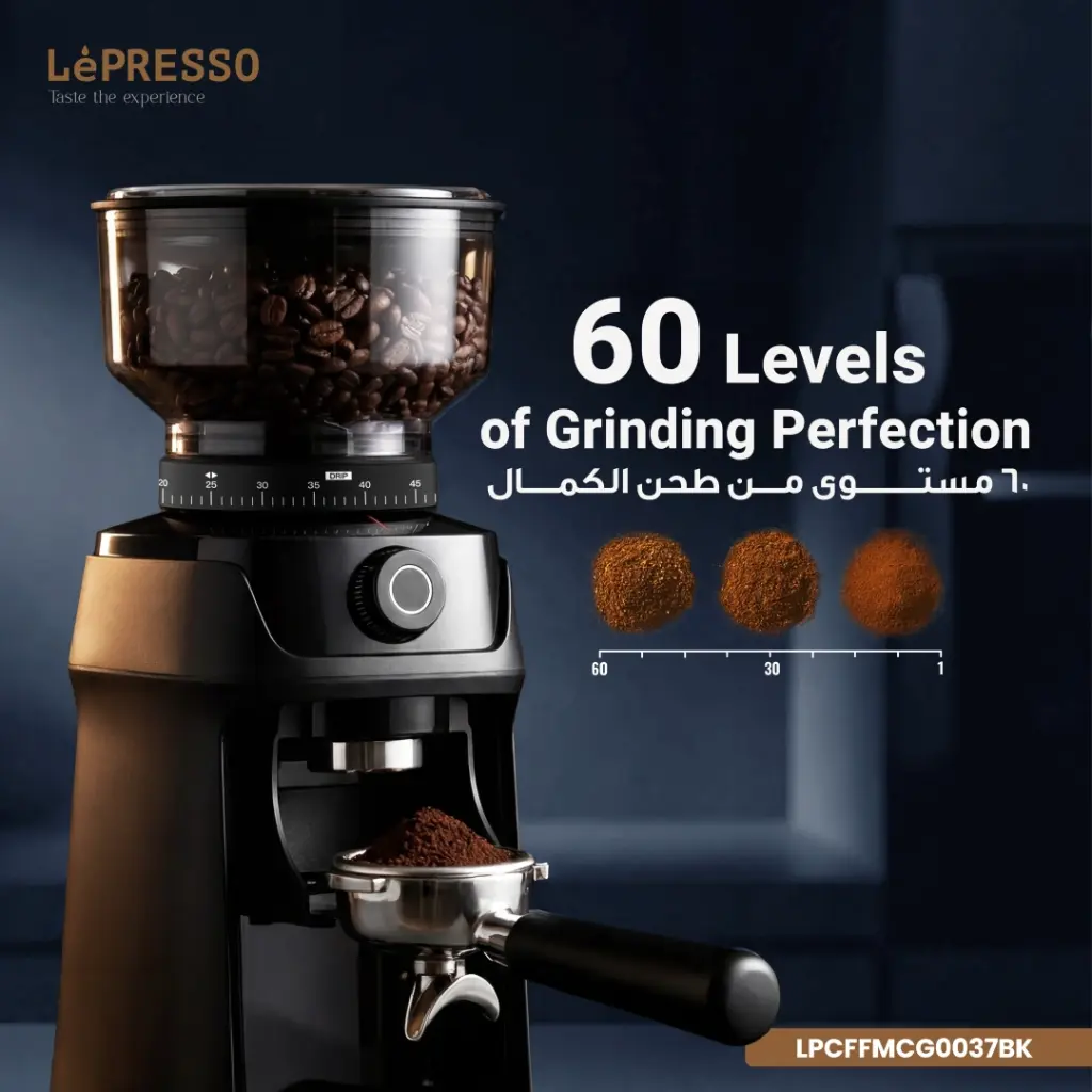 Lepresso Macinare Stainless Steel Burr Grinder.webp