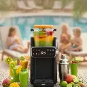 Porodo Lifestyle Frappé Ice Cream & Slushie Maker - Black & Orange.webp