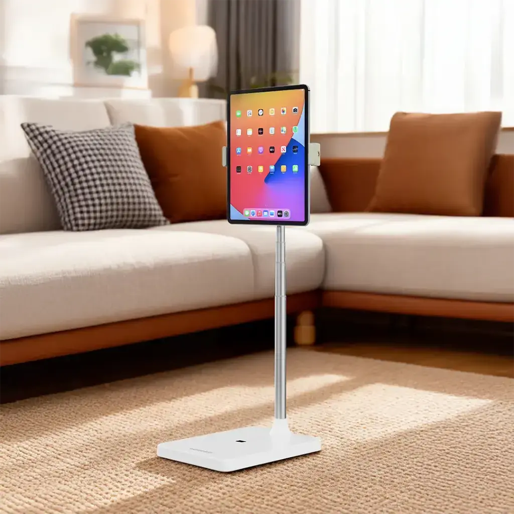 Porodo 360° Multifunctional Phone & Tablet Holder with Extebdable Pole - White.webp