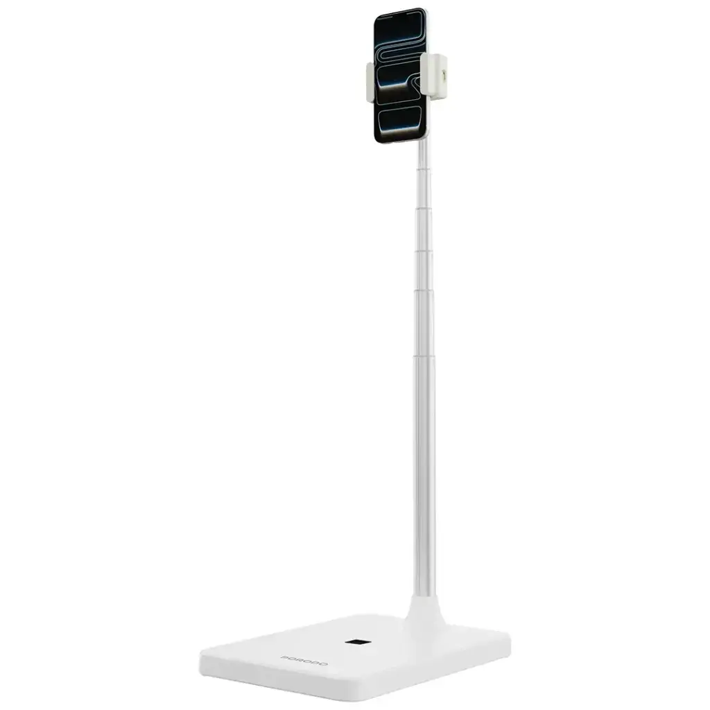 Porodo 360° Multifunctional Phone & Tablet Holder with Extebdable Pole - White3.webp