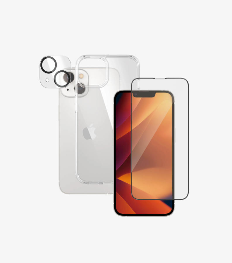 PanzerGlass iPhone 14 Bundle Clear