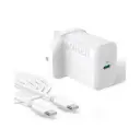 Anker 312 20W Wall Charger with USB-C Cable, White