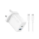 Anker Charger 20W 2-Port With USB-C Cable, White