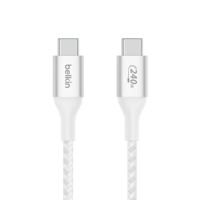 Belkin BoostCharge 1M 240W USB-C to USB-C Cable, White