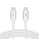 Belkin BoostCharge 1M 240W USB-C to USB-C Cable, White