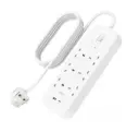 Belkin 6 Outlets 2M Surge Protector with  USB-C & USB-A, White