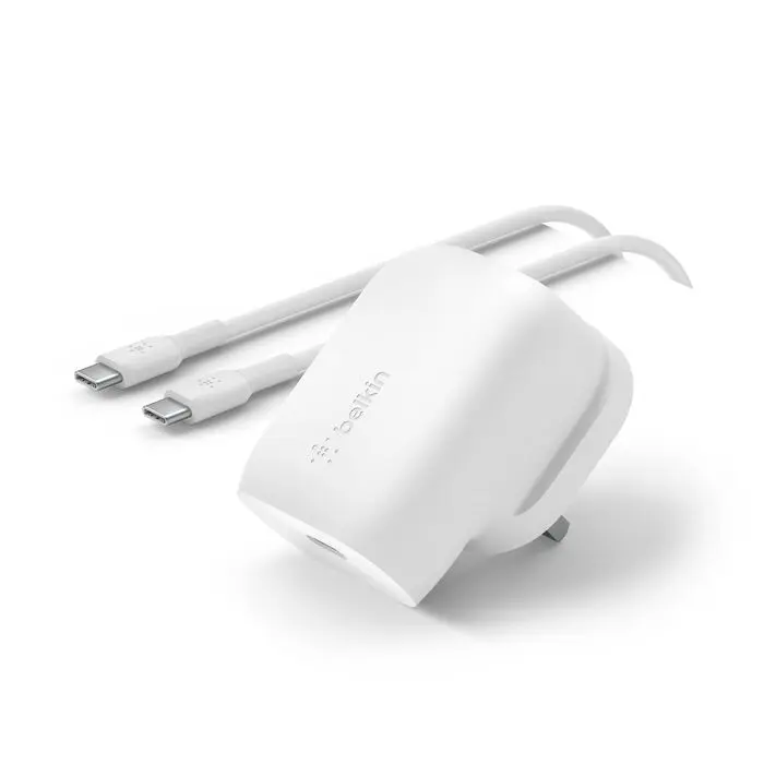 شاحن بيلكين 30 واط USB-C BoostCharge مع كابل USB-C
