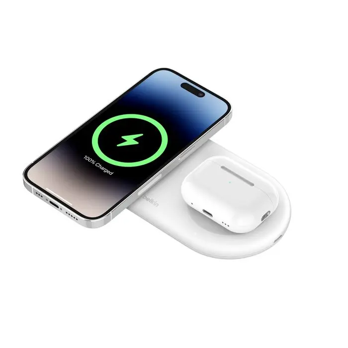 Belkin 15W 2in1 Magnetic Charging Pad, White