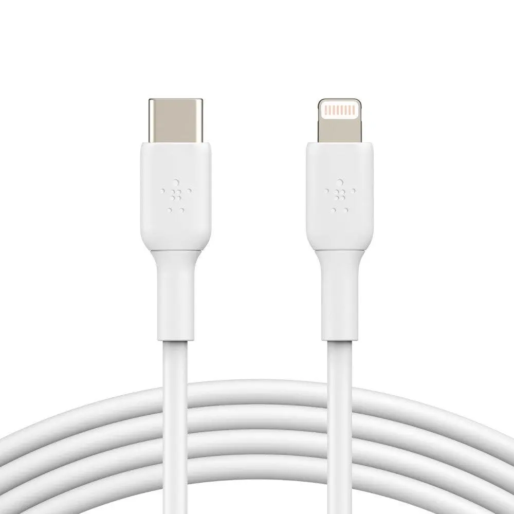 BELKIN 1M BOOSTCHARGE USB-C to Lightning Cable, White