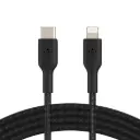 BELKIN 2M BOOST CHARGE Braided USB-C to Lightning Cable Black