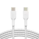 BELKIN 1M BOOSTCHARGE Braided USB-C to USB-C Cable White
