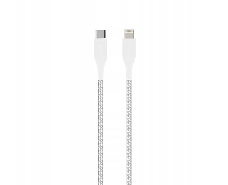Puro 2M USB-C to Lightning Kevlar White