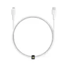Aukey 0.9m Nylon Braided Usb-C to Lightning Cable, White