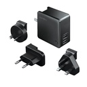 Energea 2 in 1 5K MAH Travel Adapter, Black