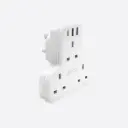 Bazic 6in1 Trio Multi Socket with PD Charging port, White