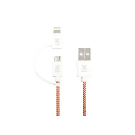 إكسترم كابل USB 2 متر USB A مايكرو-USB B/لايتنينغ