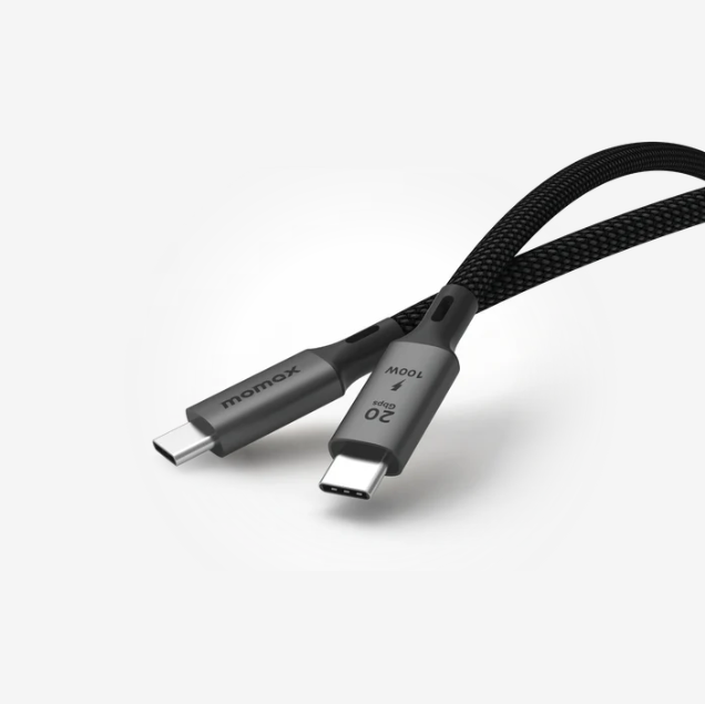 Momax 1m 240W Elite USB-C to USB-C 4 40Gbps Cable, Black