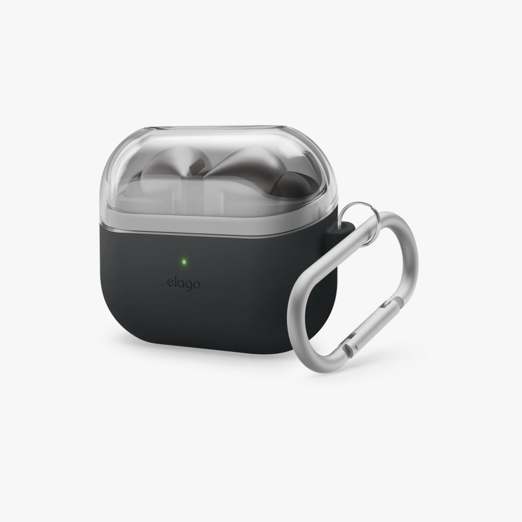 Elago Galaxy Buds 3/ Buds Pro Duo Hang Case, Clear Black