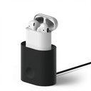 قاعدة شحن سماعات AirPods Elago، أسود