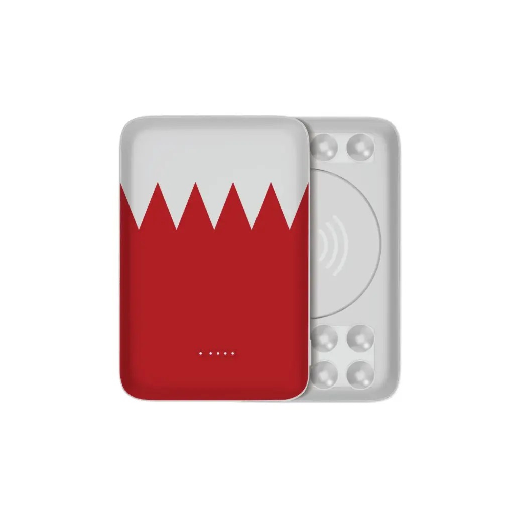 Smartix Bahrain Flag 5000mAh Suction Wireless Power Bank