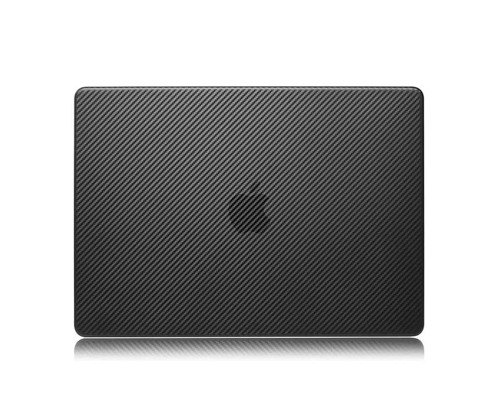Green Macbook Pro 14 Carbon Fiber Hard Sheli, Black