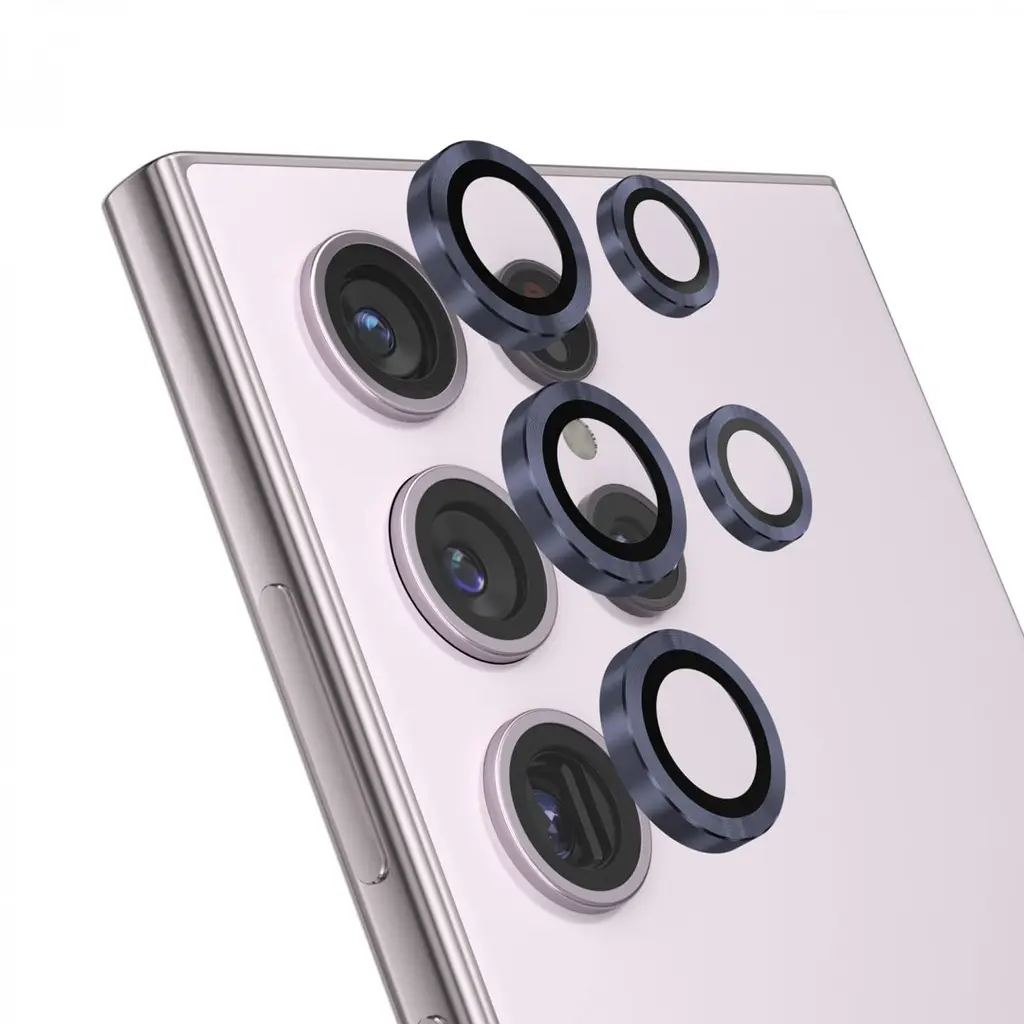 Green Samsung Galaxy S24 Ultra Camera Lens Armor, Purple