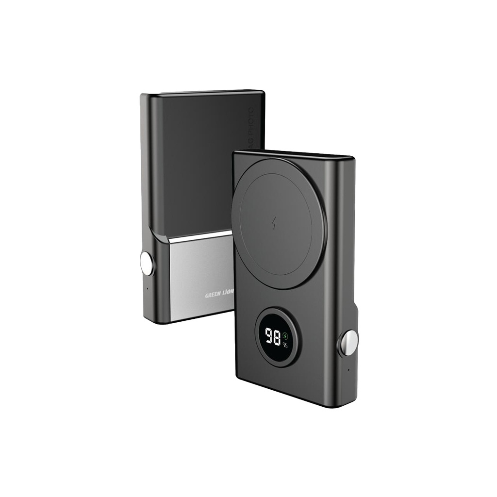 Green Lion MagSnap Pro 10000mAh Power Bank, Black