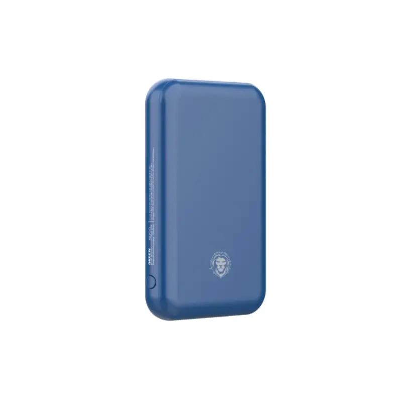 Green 5000MAH Magnetic Suction Power Bank, Blue