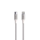 Griffin 3FT Premium USB-C to Lightning Cable - Silver
