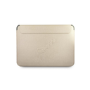 Guess Macbook 13 Saffiano Script Sleeve Gold