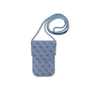 Guess 4G Cord Script Wallet Bag, Blue