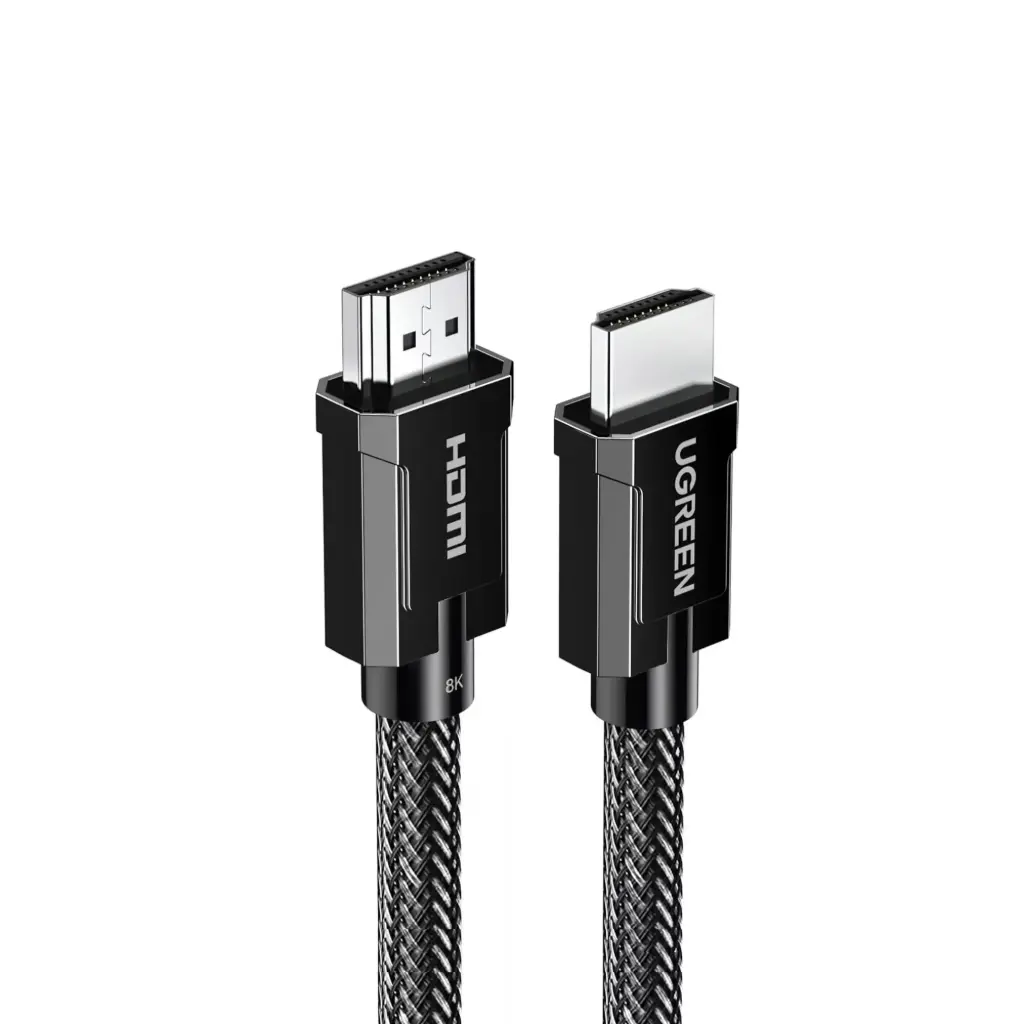 UGREEN 1.5M 8K HDMI Braided Round Cable, Black