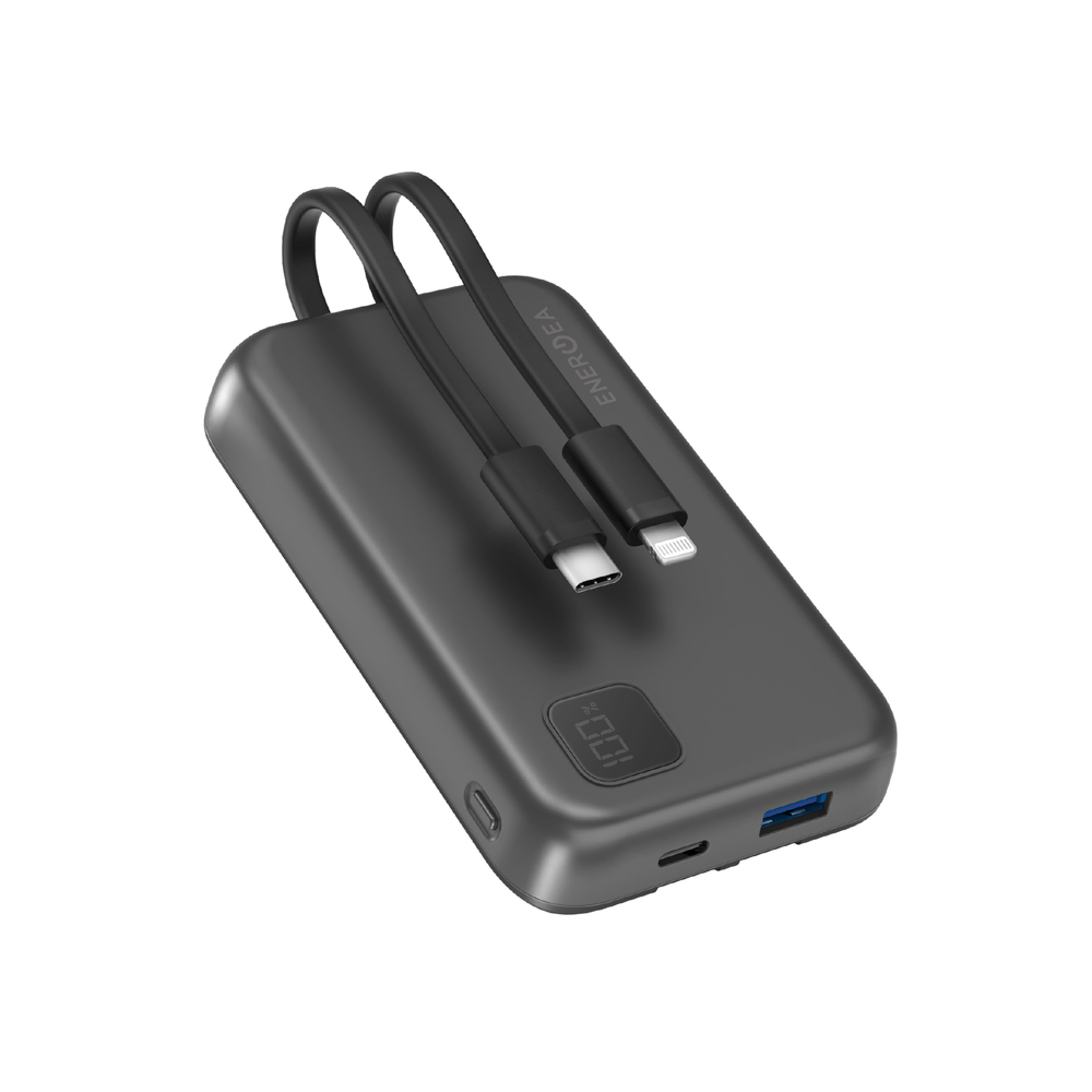 ENERGEA 10,00MAH 20PD INTEGRA DUO POWER BANK, GUNMETAL