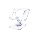 RoHS Acrylic Transparent  iPad Stand 360° Rotation, Clear