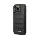 Karl iPhone 14 Pro Nylon Puffy Elongated Logo Hard Case, Black