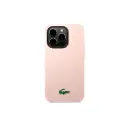 Lacoste iPhone 15 Pro MagSafe Croc Logo, Pink