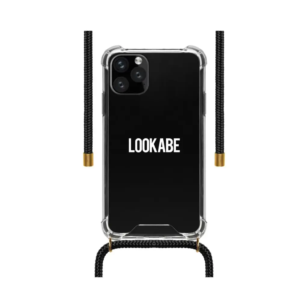 LOOKABE IPHONE 11 PRO NECKLACE CLEAR CASE & BLACK CORD
