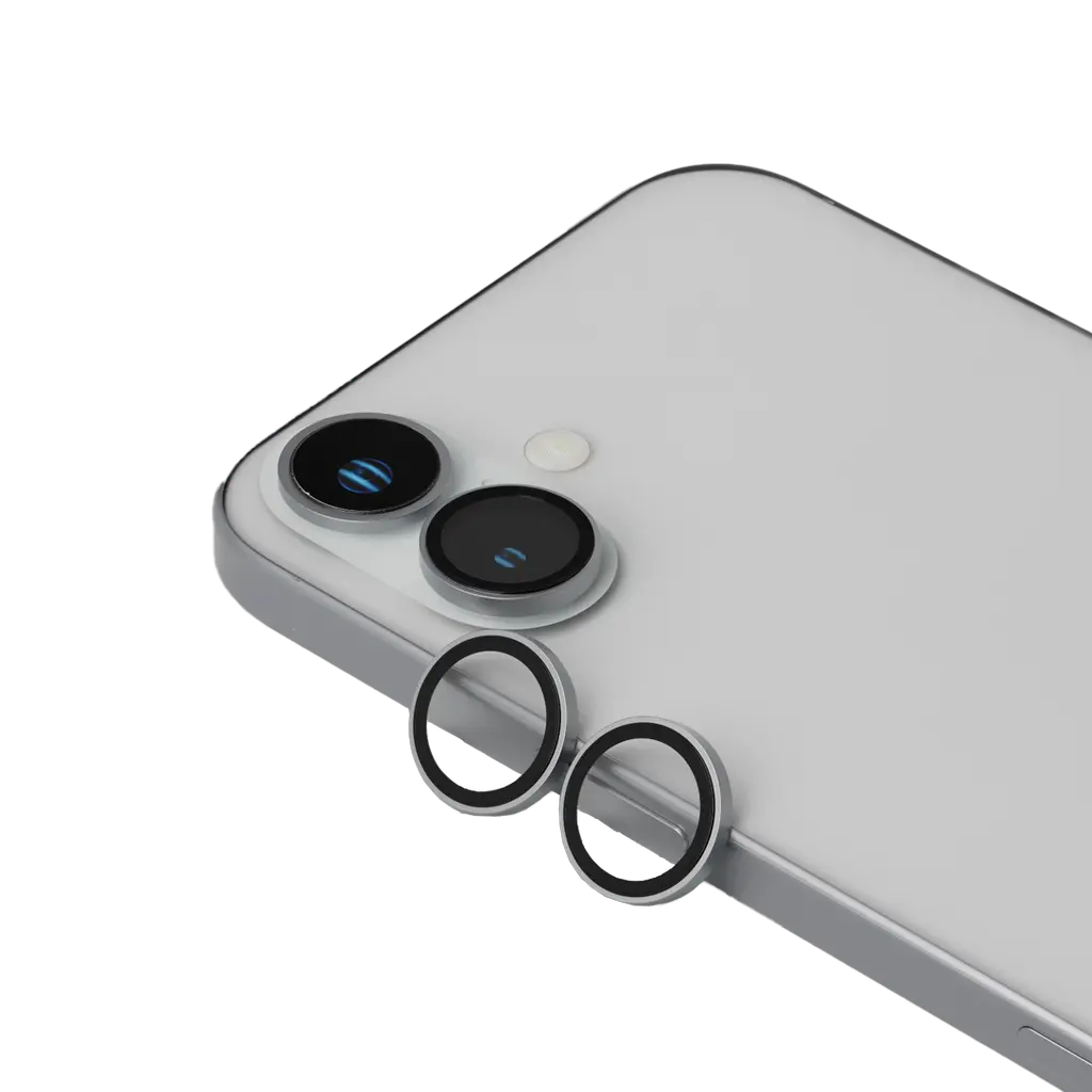 Levelo iPhone 16 |16 Plus Camera protector, Light Grey