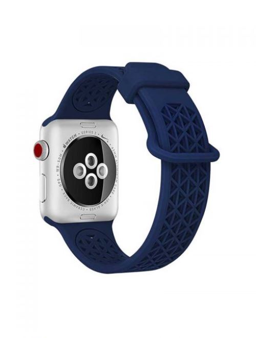حزام رياضي سيليكون أزرق داكن لـ Apple Watch 38/40 مم من More.Plus