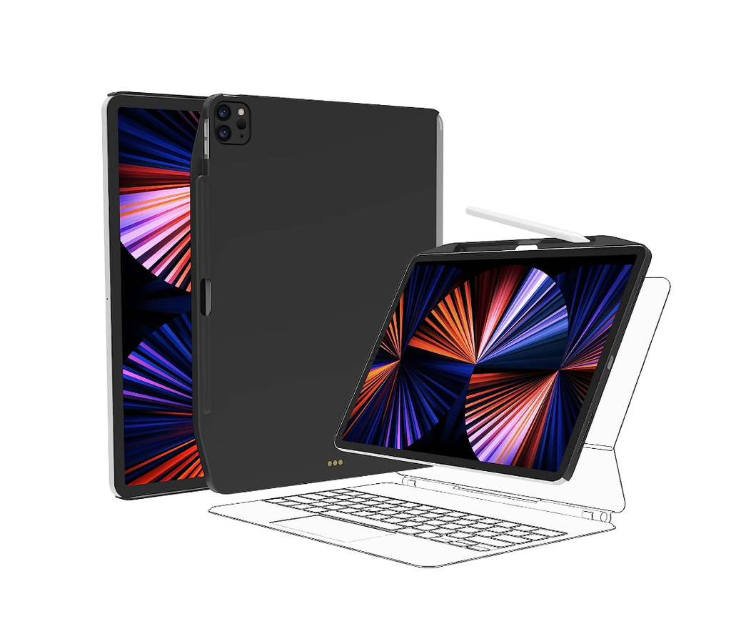 غطاء CitiCover جلد لـ iPad Pro 12.9 2022-2021 من SwitchEasy، أسود