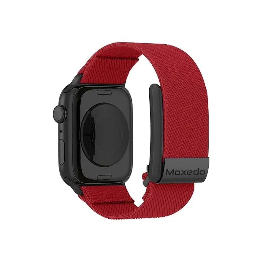 MOXEDO Fit Weave Nylon Braided Whoop 4.0 Band, Red