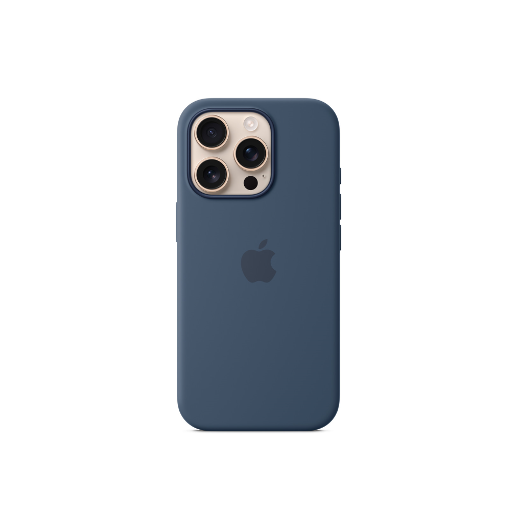 Apple iPhone 16 Pro Silicone Case with MagSafe, Denim