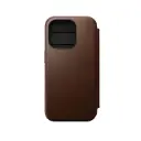 NOMAD IPHONE 15 PRO MODERN LEATHER FOLIO, BROWN