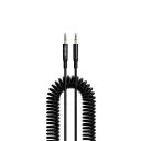 Porodo 1.2M AUX to AUX Coil Cable, Black