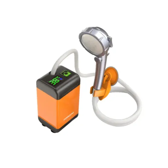 Porodo Lifestyle Portable Electric Shower Pump, Orange
