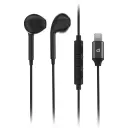 Powerology Stereo Earphone Lightning, Black