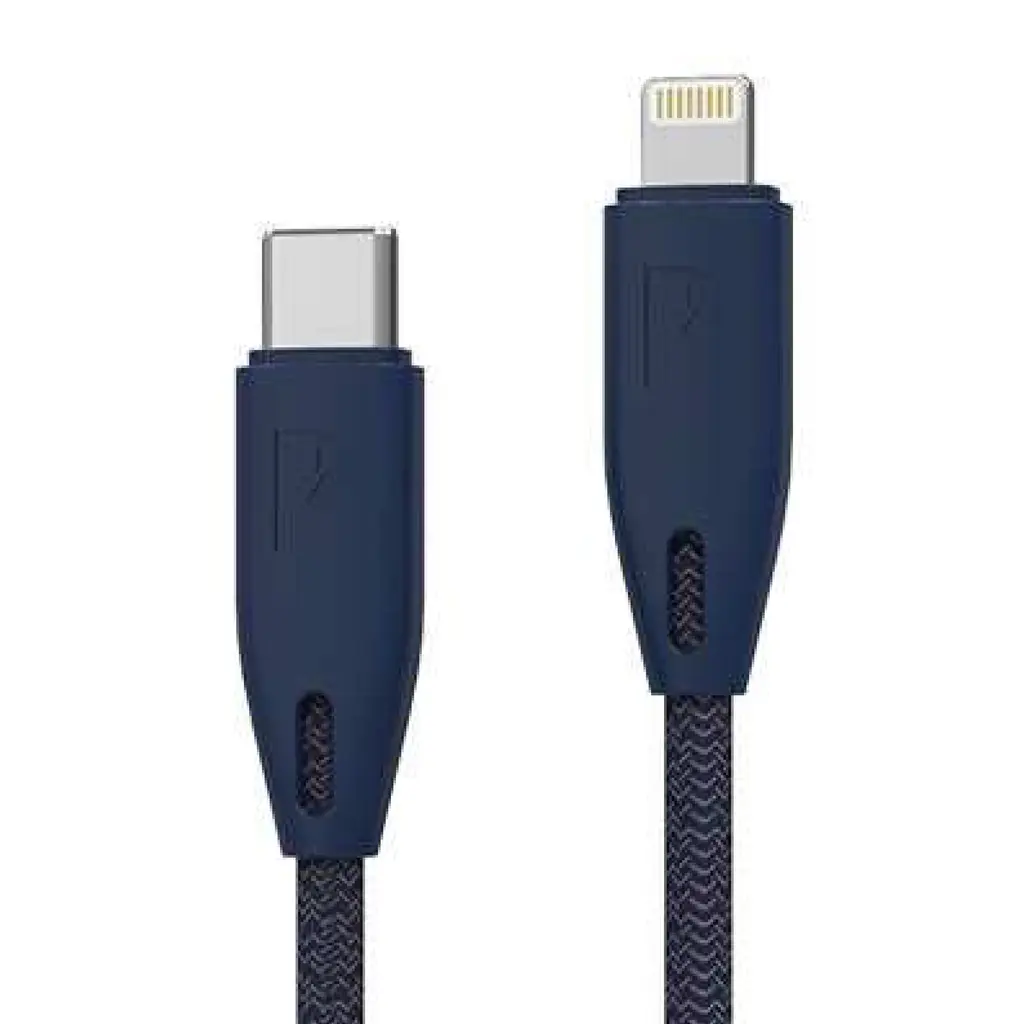 Powerology 1M PD Lightning Cable Blue