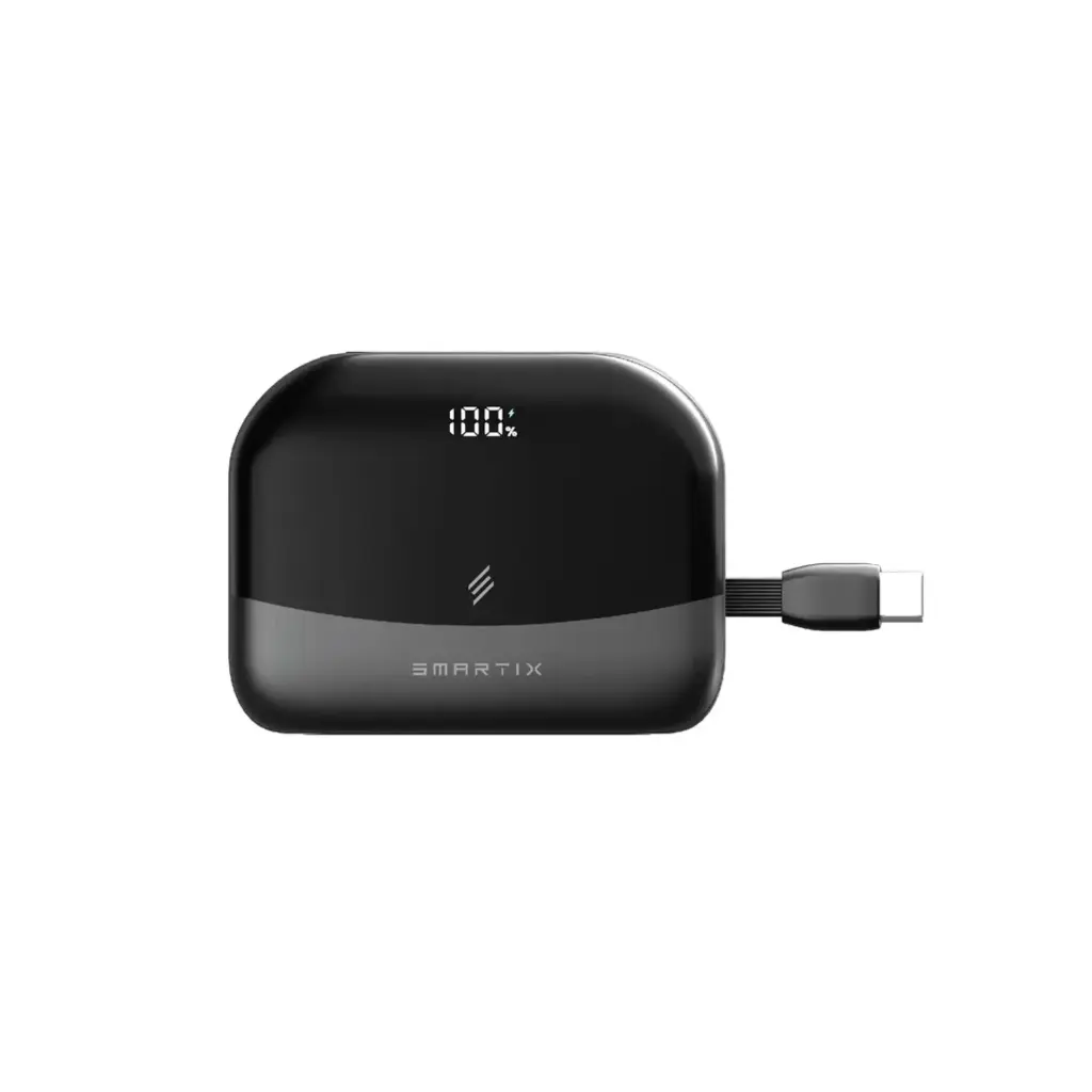 Smartix PowerX 10000mAh Power Bank, Black