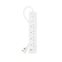 Belkin 4 Outlet 2M Surge Protector with USB-A & USB-C Ports, White