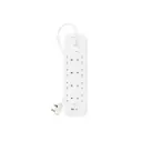 Belkin 8 Outlets 2M Surge Protector with USB-C & USB-A, White